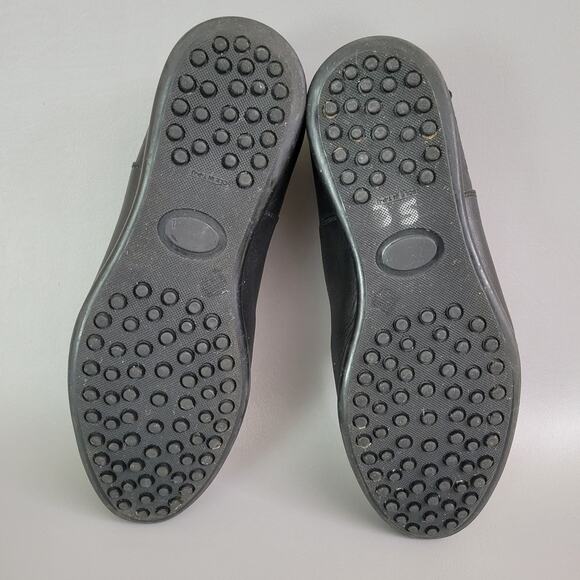 Tod's Women’s Sz 39 US 9 Lace Up Oxford Loafer Italy Made Comfort Black VTG - Picture 9 of 11